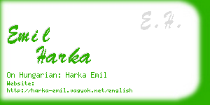 emil harka business card